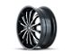 Mazzi Fusion Gloss Black Machined 6-Lug Wheel; 22x9.5; 30mm Offset (07-13 Sierra 1500)