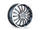 Mazzi Hype Gloss Black Machined 6-Lug Wheel; 20x9; 30mm Offset (07-13 Sierra 1500)