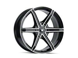 Mazzi Stilts Gloss Black Machined 6-Lug Wheel; 22x9.5; 30mm Offset (07-13 Sierra 1500)