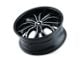 Mazzi Hustler Gloss Black Machined 6-Lug Wheel; 22x9.5; 30mm Offset (07-13 Silverado 1500)