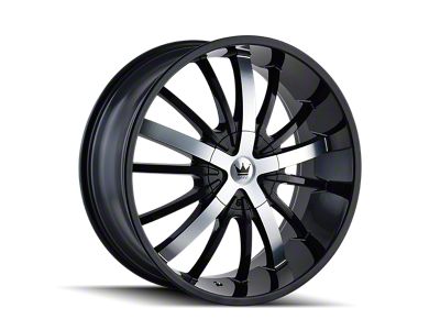 Mazzi Essence Gloss Black Machined 5-Lug Wheel; 22x9.5; 18mm Offset (09-18 RAM 1500)