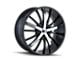 Mazzi Essence Gloss Black Machined 5-Lug Wheel; 22x9.5; 18mm Offset (09-18 RAM 1500)