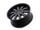 Mazzi Rolla Matte Black Machined with Dark 5-Lug Wheel; 24x9.5; 18mm Offset (94-01 RAM 1500)