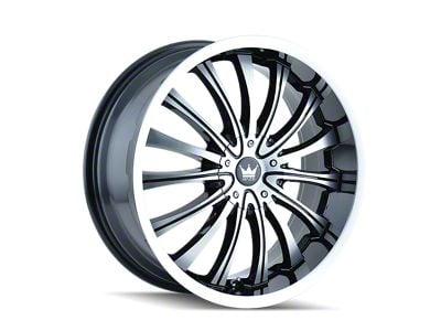 Mazzi Hype Gloss Black Machined 6-Lug Wheel; 20x9; 30mm Offset (99-06 Silverado 1500)