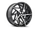 Mazzi Freestyle Gloss Black Machined 5-Lug Wheel; 17x8; 35mm Offset (87-90 Dakota)