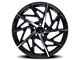 Mazzi Freestyle Gloss Black Machined 5-Lug Wheel; 17x8; 35mm Offset (87-90 Dakota)