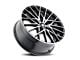 Mazzi Jinx Gloss Black Machined 5-Lug Wheel; 18x8; 40mm Offset (87-90 Dakota)