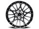 Mazzi Jinx Gloss Black Machined 5-Lug Wheel; 18x8; 40mm Offset (87-90 Dakota)