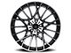 Mazzi Jinx Gloss Black Machined 5-Lug Wheel; 20x8.5; 38mm Offset (87-90 Dakota)