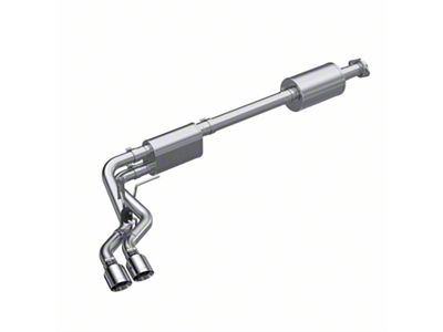 MBRP Armor Pro Dual Exhaust System with Polished Tips; Middle Side Exit; Street Version (21-24 2.7L EcoBoost F-150)