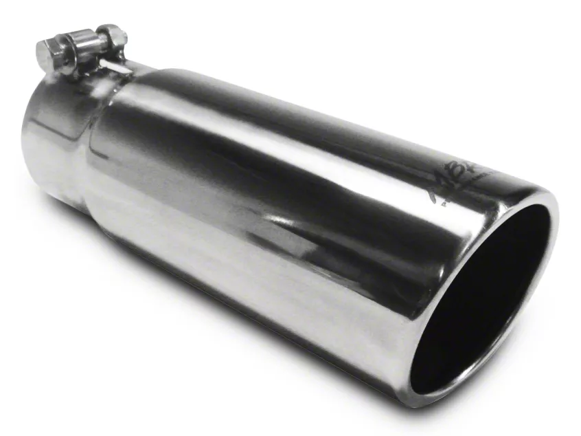 MBRP RAM 1500 3.50-Inch Polished Angled Rolled End Exhaust Tip; 3-Inch ...