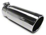 MBRP Angled Cut Rolled End Exhaust Tip; 3.50-Inch; Polished (Fits 3-Inch Tailpipe)