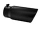 MBRP Angled Cut Rolled End Exhaust Tip; 5-Inch; Black (Fits 4-Inch Tailpipe)