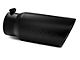 MBRP Angled Cut Rolled End Exhaust Tip; 5-Inch; Black (Fits 4-Inch Tailpipe)