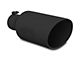 MBRP Angled Cut Rolled End Exhaust Tip; 7-Inch; Black (Fits 4-Inch Tailpipe)