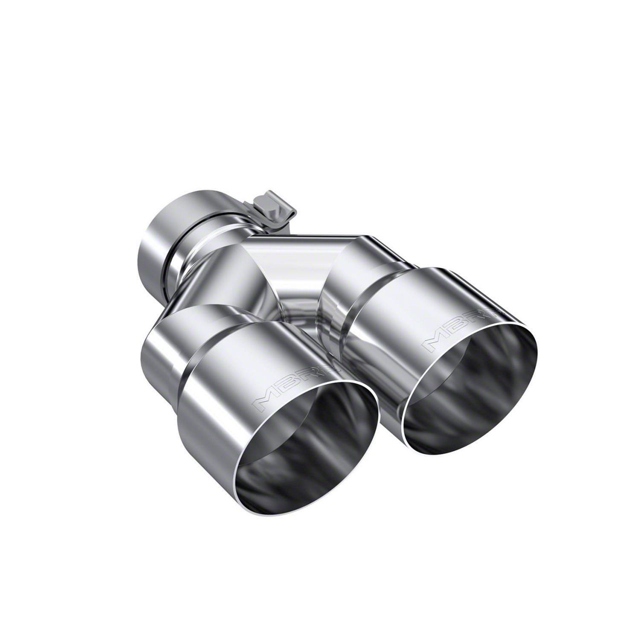 MBRP F-150 Angled Cut Dual Round Exhaust Tip; 4-Inch; Polished; Driver ...