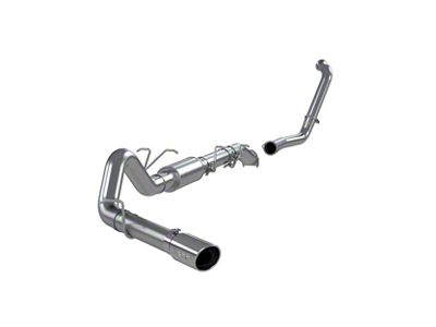 MBRP Armor Lite Turbo-Back Single Exhaust System with Polished Tip; Side Exit (03-07 6.0L Powerstroke F-250 Super Duty)