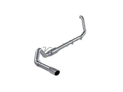 MBRP Armor Lite Single Exhaust System with Polished Tip; Side Exit (99-03 7.3L Powerstroke F-350 Super Duty w/o Catalytic Converter)