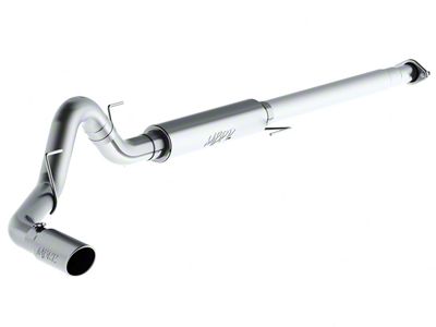 MBRP Armor Pro Single Exhaust System with Polished Tip; Side Exit (15-20 2.7L EcoBoost F-150)