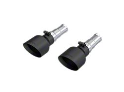 MBRP 5-Inch Round Exhaust Tips; Black Stainless Steel (19-24 5.7L RAM 1500 w/ Factory Dual Exhaust)