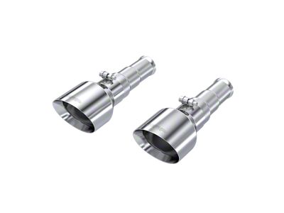 MBRP 5-Inch Round Exhaust Tips; Polished Stainless Steel (19-24 5.7L RAM 1500 w/ Factory Dual Exhaust)