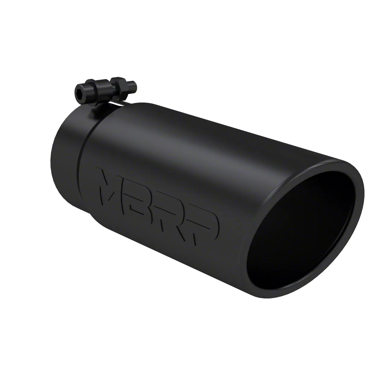 MBRP RAM 2500 4-Inch Angled Rolled Exhaust Tip; Black T5112BLK (Fits 3. ...