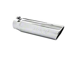 MBRP Angled Cut Rolled End Exhaust Tip; 5-Inch; Polished (Fits 4-Inch Tailpipe)