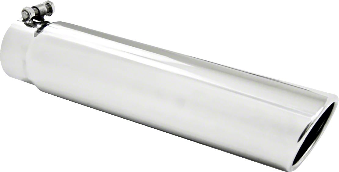 MBRP Sierra 1500 3.50-Inch Angled Cut Rolled Exhaust Tip; Polished ...