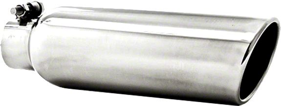 MBRP Sierra 1500 3.50-Inch Angled Cut Rolled Exhaust Tip; Polished ...