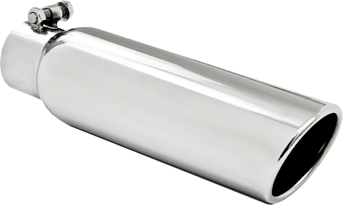 MBRP Sierra 1500 3.50-Inch Angled Cut Rolled Exhaust Tip; Polished ...