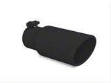 MBRP Angled Cut Rolled End Exhaust Tip; 4-Inch; Black (Fits 3-Inch Tailpipe)