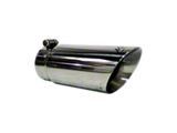 MBRP Angled Cut Dual Wall Exhaust Tip; 4-Inch; Polished (Fits 3.50-Inch Tailpipe)