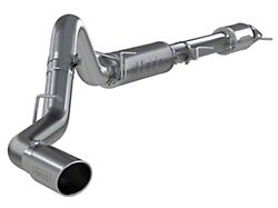 MBRP Armor Lite Single Exhaust System with Polished Tip; Side Exit (20-25 6.6L Gas Sierra 3500 HD)