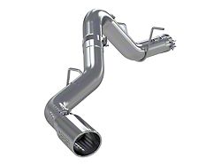 MBRP Armor Lite Single Exhaust System with Polished Tip; Side Exit (20-24 6.6L Duramax Sierra 3500 HD)