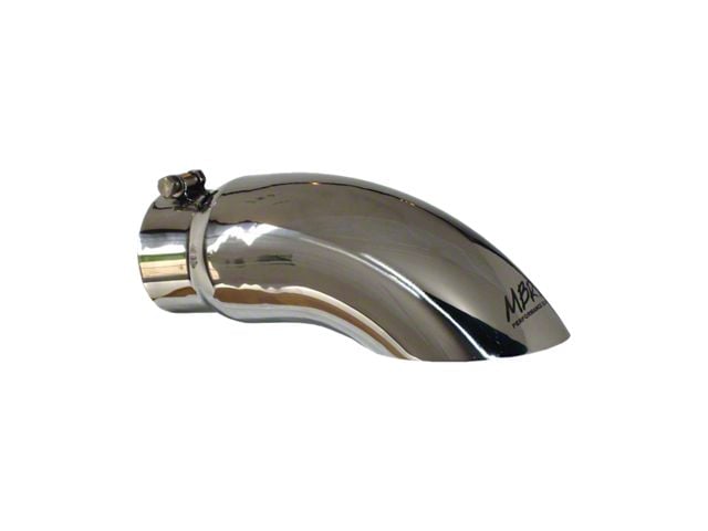 MBRP Turn Down Exhaust Tip; 5-Inch; Polished (Fits 4-Inch Tailpipe)