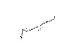 MBRP Armor Lite Downpipe-Back Muffler Delete Single Exhaust System; Side Exit (01-04 6.6L Duramax Sierra 3500 HD w/ Catalytic Converter)