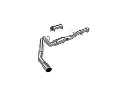 MBRP Armor Lite Single Exhaust System with Polished Tip; Side Exit (01-05 6.6L Duramax Sierra 3500 HD)