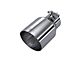 MBRP Angled Cut Dual Wall Exhaust Tip; 4-Inch; Polished (Fits 2.50-Inch Tailpipe)