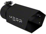 MBRP Straight Cut Hexagon Exhaust Tip; 4-Inch; Black (Fits 3-Inch Tailpipe)