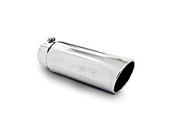 MBRP Angled Cut Rolled End Exhaust Tip; 6-Inch; Polished (Fits 5-Inch Tailpipe)