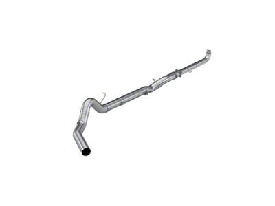 MBRP 5-Inch Armor Plus Muffler Delete Single Exhaust System; Side Exit (01-04 6.6L Duramax Silverado 3500 HD w/ Catalytic Converter)