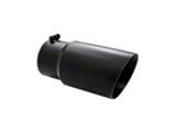 MBRP Angled Cut Dual Wall Exhaust Tip; 6-Inch; Black (Fits 5-Inch Tailpipe)