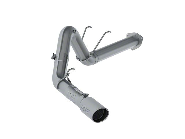 MBRP Armor Lite Filter-Back Single Exhaust System with Polished Tip; Side Exit (17-22 6.7L Powerstroke F-250 Super Duty)