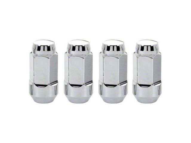 McGard Chrome Bulge Cone Seat Style Lug Nut Kit; M14 x 1.5; Set of 4 (12-24 RAM 3500)