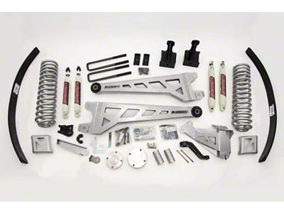 McGaughys Suspension 8-Inch Premium Radius Arm Suspension Lift Kit with Shocks (17-22 4WD F-250 Super Duty w/ Flange Style Rear Driveline)