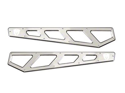 McGaughys Suspension Billet Face Plates for Radius Arms; Raw (05-22 4WD F-250 Super Duty)