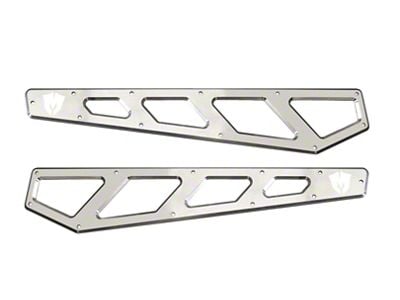 McGaughys Suspension Billet Face Plates for Radius Arms; Raw (05-22 4WD F-350 Super Duty)