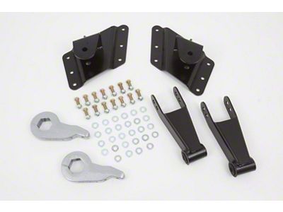 McGaughys Suspension Lowering Kit; 2-Inch Front / 3 to 5-Inch Rear (02-10 Sierra 2500 HD w/ 8-Hole Hangers)