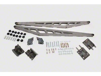 McGaughys Suspension Traction Bar Kit; Raw (02-10 Sierra 2500 HD)