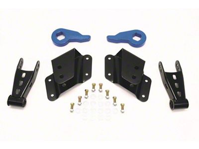 McGaughys Suspension Lowering Kit; 2-Inch Front / 4-Inch Rear (99-06 4WD Silverado 1500 w/ 5.80-Foot Short & 6.50-Foot Standard Box & w/o Welded Front Hangers)